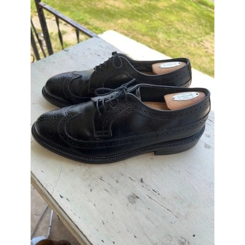 O’Sullivan Executive Imperial VTG Men's Longwings Dress Shoes Sz 8EEEE Black